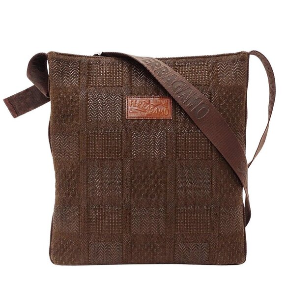 SALVATORE FERRAGAMO Brown Shoulder Bag